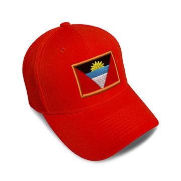 Kids Baseball Hat Antigua Barbuda Embroidery Toddler Cap Cotton