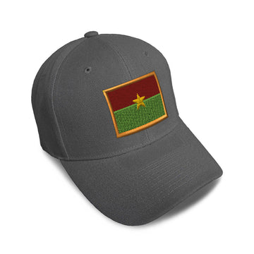 Kids Baseball Hat Burkina Faso Embroidery Toddler Cap Cotton
