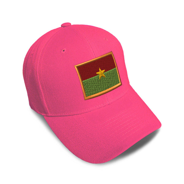 Kids Baseball Hat Burkina Faso Embroidery Toddler Cap Cotton - Cute Rascals