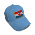 Kids Baseball Hat Croatia Embroidery Toddler Cap Cotton - Cute Rascals