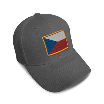 Kids Baseball Hat Czech Republic Embroidery Toddler Cap Cotton