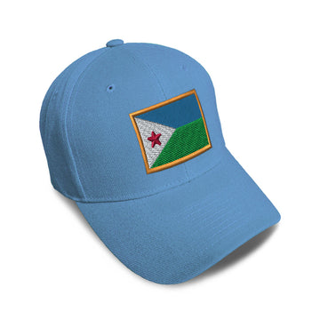Kids Baseball Hat Djibouti Embroidery Toddler Cap Cotton