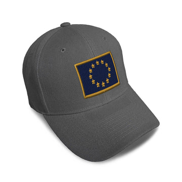 Kids Baseball Hat European Union Embroidery Toddler Cap Cotton