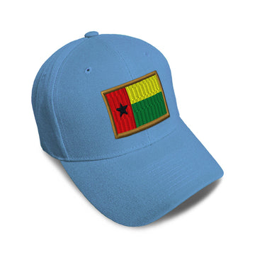 Kids Baseball Hat Guinea Bissau Embroidery Toddler Cap Cotton