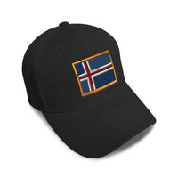 Kids Baseball Hat Iceland Embroidery Toddler Cap Cotton - Cute Rascals