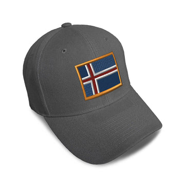 Kids Baseball Hat Iceland Embroidery Toddler Cap Cotton