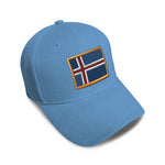 Kids Baseball Hat Iceland Embroidery Toddler Cap Cotton - Cute Rascals