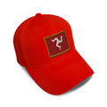 Kids Baseball Hat Isle of Man Embroidery Toddler Cap Cotton