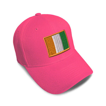 Kids Baseball Hat Ivory Coast Embroidery Toddler Cap Cotton