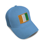 Kids Baseball Hat Ivory Coast Embroidery Toddler Cap Cotton - Cute Rascals