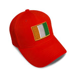 Kids Baseball Hat Ivory Coast Embroidery Toddler Cap Cotton - Cute Rascals