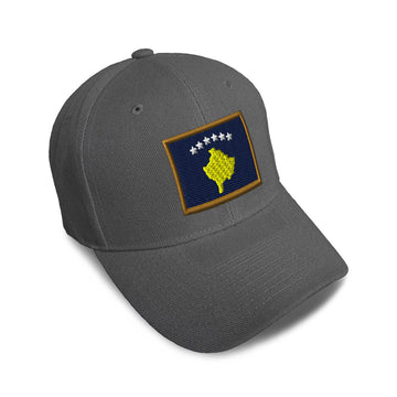 Kids Baseball Hat Kosovo Embroidery Toddler Cap Cotton