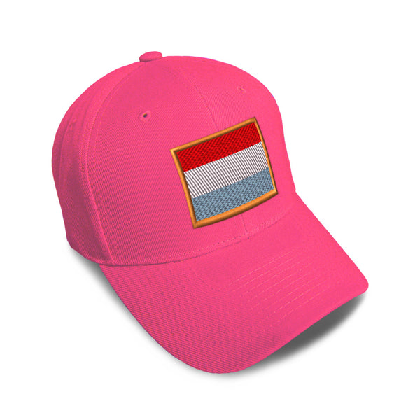 Kids Baseball Hat Luxemburg Embroidery Toddler Cap Cotton - Cute Rascals