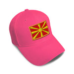 Kids Baseball Hat Macedonia Embroidery Toddler Cap Cotton - Cute Rascals