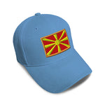 Kids Baseball Hat Macedonia Embroidery Toddler Cap Cotton - Cute Rascals