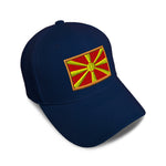 Kids Baseball Hat Macedonia Embroidery Toddler Cap Cotton - Cute Rascals