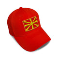 Kids Baseball Hat Macedonia Embroidery Toddler Cap Cotton