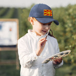 Kids Baseball Hat Macedonia Embroidery Toddler Cap Cotton - Cute Rascals