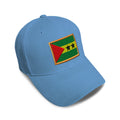 Kids Baseball Hat Sao Tome Embroidery Toddler Cap Cotton