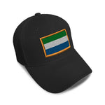 Kids Baseball Hat Sierra Leone Embroidery Toddler Cap Cotton - Cute Rascals