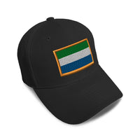 Kids Baseball Hat Sierra Leone Embroidery Toddler Cap Cotton - Cute Rascals