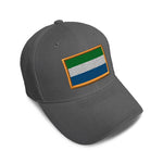 Kids Baseball Hat Sierra Leone Embroidery Toddler Cap Cotton - Cute Rascals