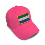 Kids Baseball Hat Sierra Leone Embroidery Toddler Cap Cotton - Cute Rascals