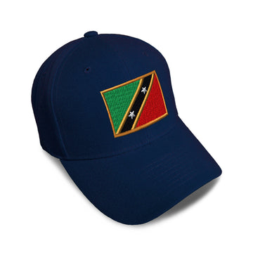 Kids Baseball Hat St Kitts Embroidery Toddler Cap Cotton