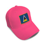 Kids Baseball Hat St Lucia Embroidery Toddler Cap Cotton - Cute Rascals