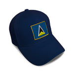 Kids Baseball Hat St Lucia Embroidery Toddler Cap Cotton - Cute Rascals