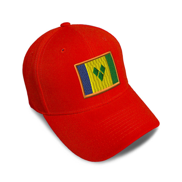 Kids Baseball Hat St Vincent Embroidery Toddler Cap Cotton - Cute Rascals