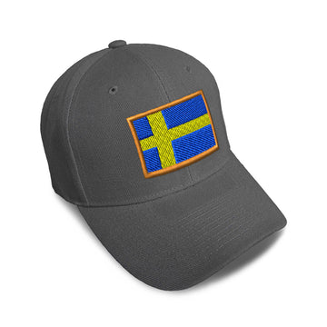 Kids Baseball Hat Sweden Embroidery Toddler Cap Cotton