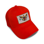 Kids Baseball Hat Virgin Island Embroidery Toddler Cap Cotton - Cute Rascals