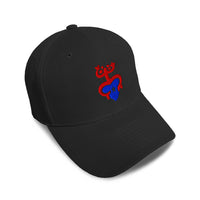 Kids Baseball Hat Puerto Rican Flag Coqui Taino Embroidery Toddler Cap Cotton - Cute Rascals