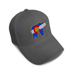Kids Baseball Hat Colorado State Flag Bear Embroidery Toddler Cap Cotton - Cute Rascals