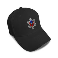 Kids Baseball Hat Puerto Rico Flag Sol Taino A Embroidery Toddler Cap Cotton - Cute Rascals