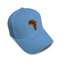 Kids Baseball Hat Orange Africa Continent Embroidery Toddler Cap Cotton - Cute Rascals
