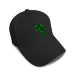 Kids Baseball Hat Green Africa Continent Embroidery Toddler Cap Cotton - Cute Rascals