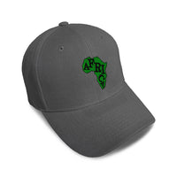 Kids Baseball Hat Green Africa Continent Embroidery Toddler Cap Cotton - Cute Rascals