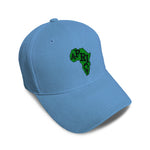 Kids Baseball Hat Green Africa Continent Embroidery Toddler Cap Cotton - Cute Rascals