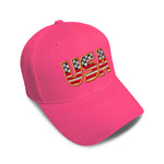 Kids Baseball Hat Usa American Flag Embroidery Toddler Cap Cotton - Cute Rascals