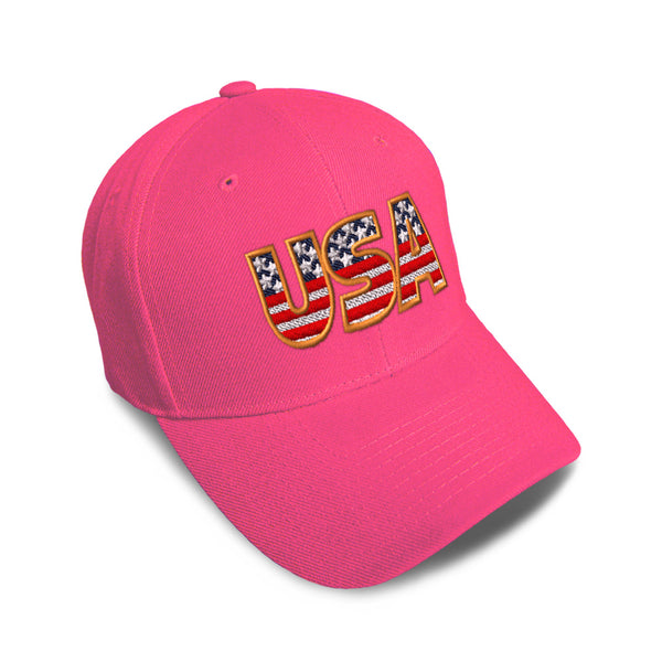 Kids Baseball Hat Usa American Flag Embroidery Toddler Cap Cotton - Cute Rascals