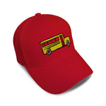 Kids Baseball Hat School Bus A Embroidery Toddler Cap Cotton - Cute Rascals