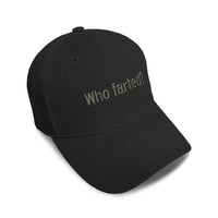 Kids Baseball Hat Who Farted Embroidery Toddler Cap Cotton - Cute Rascals