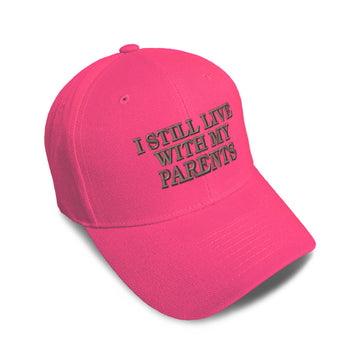 Kids Baseball Hat I Still Live with My Parents Embroidery Toddler Cap Cotton