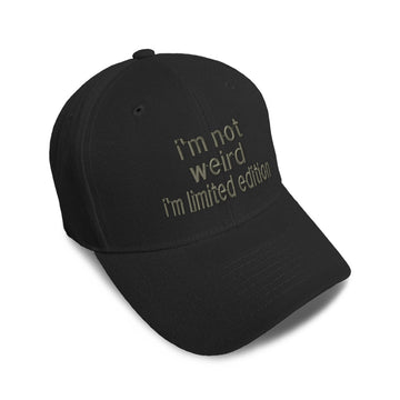 Kids Baseball Hat I'M Limited Edition Embroidery Toddler Cap Cotton