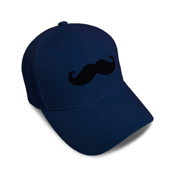 Kids Baseball Hat Mustache Embroidery Toddler Cap Cotton