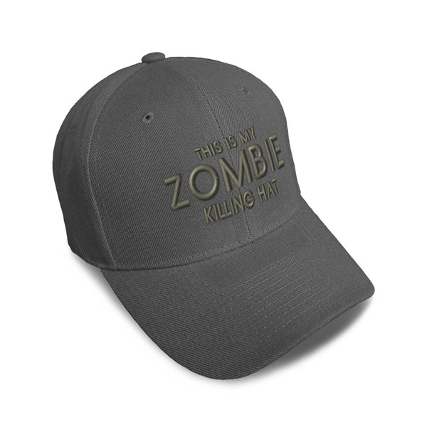 Kids Baseball Hat This Is My Zombie Killing Hat Embroidery Toddler Cap Cotton - Cute Rascals