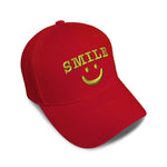 Kids Baseball Hat Smile Embroidery Toddler Cap Cotton - Cute Rascals