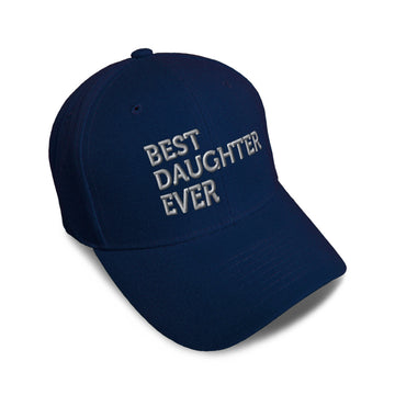 Kids Baseball Hat Best Daughter Ever Embroidery Toddler Cap Cotton